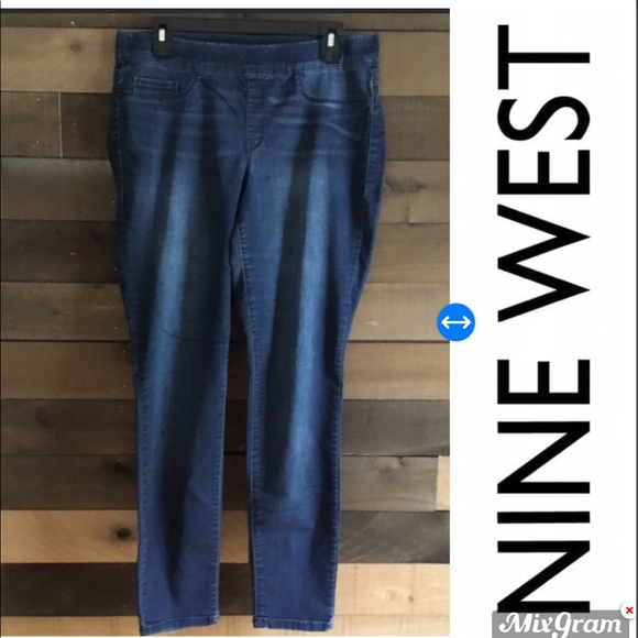nine west pull on skinny jeans size 12